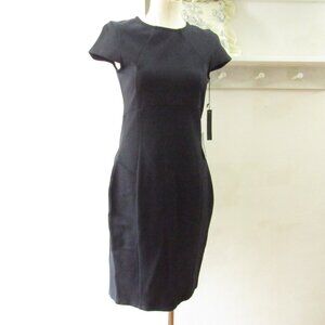 Navy Felicity and Coco Sexy bodycon Zipperback Dress size large petite